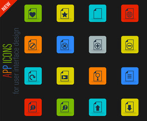 document icon set