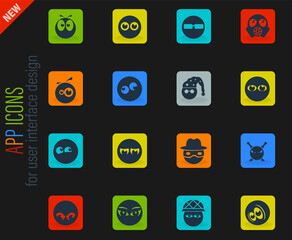Emotions and glances icons