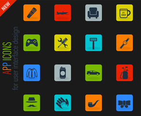 Fathers day simply icons