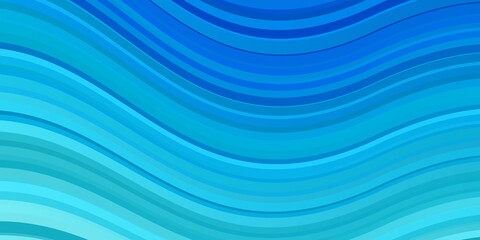 Light BLUE vector layout with wry lines. Colorful illustration in circular style with lines. Best design for your ad, poster, banner.