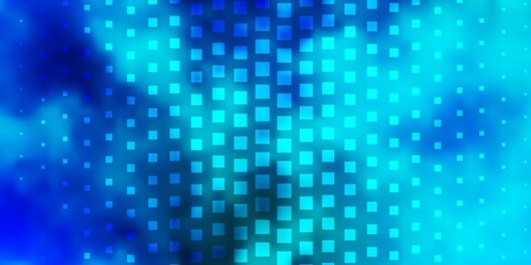 Light BLUE vector backdrop with rectangles. Abstract gradient illustration with rectangles. Pattern for websites, landing pages.