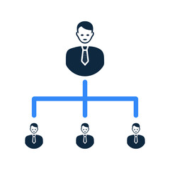 Group leader icon / vector graphics