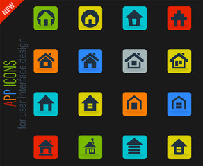 Home icon set