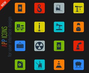 Industrial simply icons