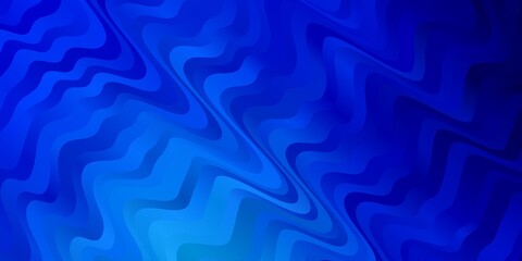 Light BLUE vector background with bows. Abstract illustration with bandy gradient lines. Template for cellphones.