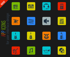 music icon set