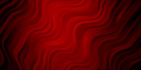 Dark Red vector layout with circular arc. Bright illustration with gradient circular arcs. Template for your UI design.