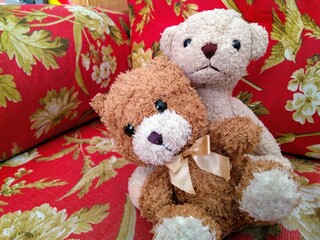 teddy bear with red rose