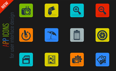 Photography Silhouette Icons