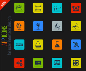science icon set