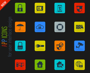 security icon set