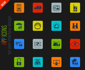 security icon set