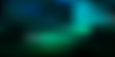 Dark blue, green vector blur pattern.