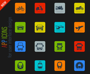 Transport mode icons