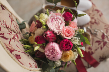 Wedding details. Bride accessories