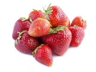 deliciouus sweet red strawberries close up