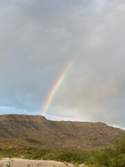 rainbow in the mountains