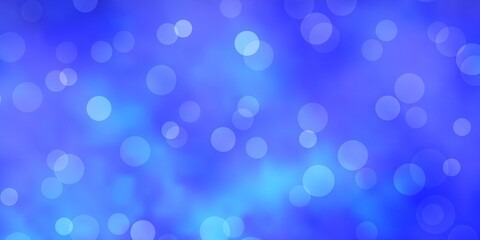 Light BLUE vector backdrop with dots. Colorful illustration with gradient dots in nature style. Pattern for websites.