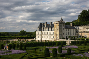 Fototapeta na wymiar Famous gardens of Château de Villandry, France