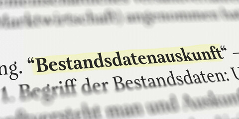 Bestandsatenauskunft im Buch mit Textmarker