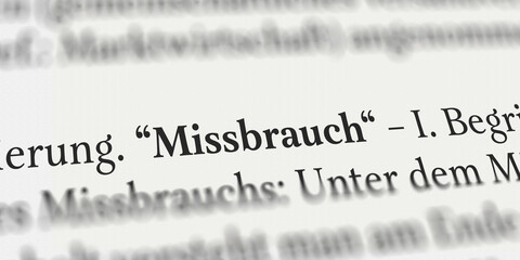 Missbrauch im Buch