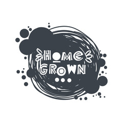 Hand-drawn lettering in sloppy style. Scandinavian doodles. Vector isolated motivation illustration