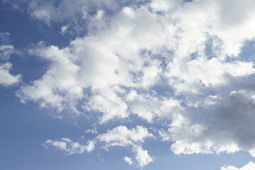Partial cloud patterns covering the sky