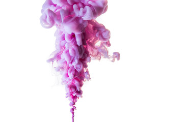 Pastel background  with green and violet ink cloud 