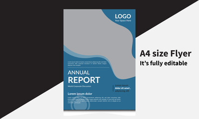 Annual report flyer / poster design template