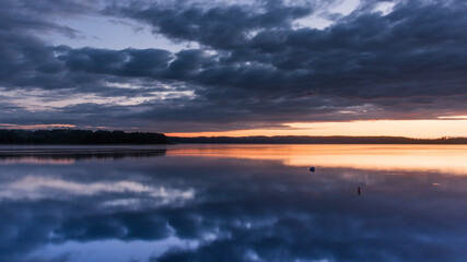 Fototapeta premium Lake at dusk
