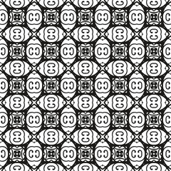 Geometric ornamental vector pattern. Seamless design.