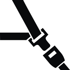 Seat belt vector image icon
