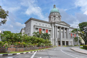 Singapore, December 2017- Singapore National Gallery building - obrazy, fototapety, plakaty