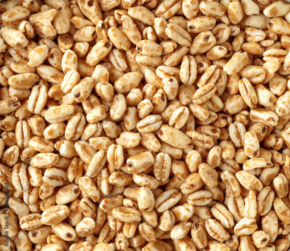 Sticker wheat honey grains background