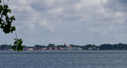 Wiek auf Rügen am Horizont