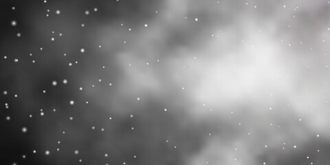 Dark Gray vector layout with bright stars. Colorful illustration with abstract gradient stars. Design for your business promotion.