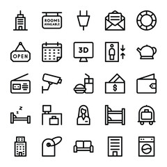 Hotel and Services Vector Icons 4