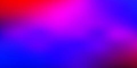 Light blue, red vector gradient blur pattern.