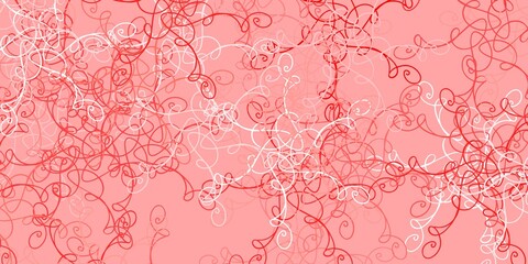 Light Red vector template with wry lines.
