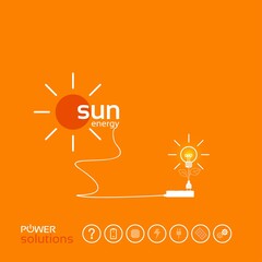 power concept background design of photovoltaic solar system layout for poster flyer cover brochure