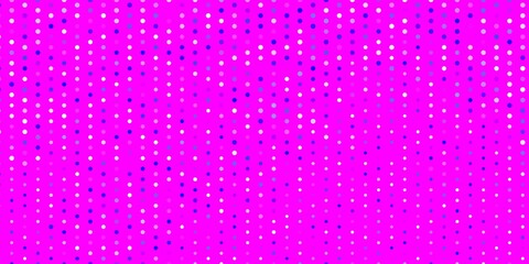 Light pink, blue vector texture with disks.