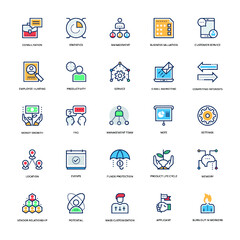 Pack of Trade Flat Icons 