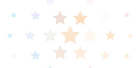 Light Purple vector template with neon stars. Blur decorative design in simple style with stars. Pattern for wrapping gifts.