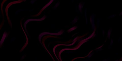 Dark Purple vector background with bows. Illustration in halftone style with gradient curves. Best design for your ad, poster, banner.