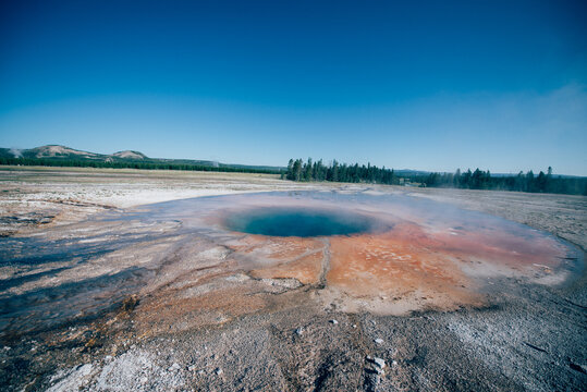 Opal Pool in Yellowstone National Park, Wyoming