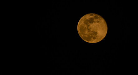 April waning gibbous moon