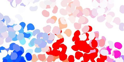 Light blue, red vector pattern with abstract shapes.