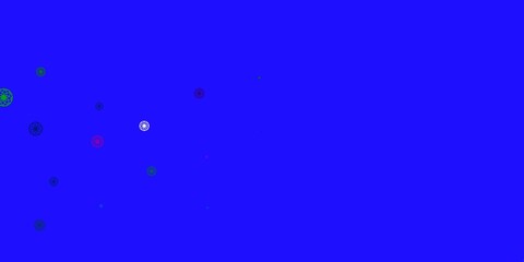 Light Multicolor vector backdrop with dots.