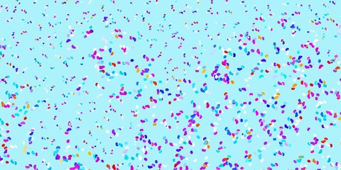 Light blue, red vector pattern with abstract shapes.