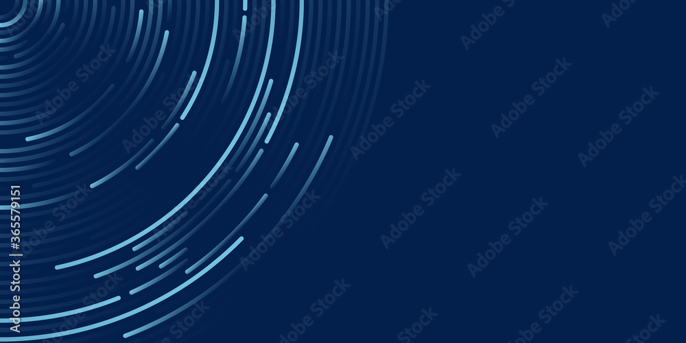 Wall mural blue background with ui hud screen tech system innovation concept template. vector illustration desi